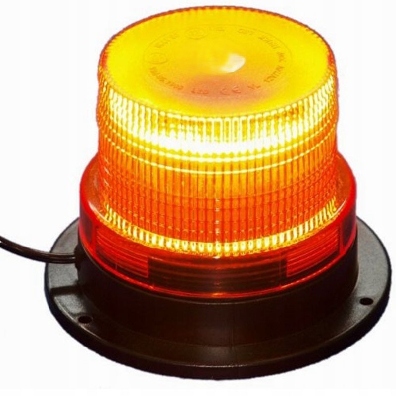 Girofar, Zola®, alimentare 12/24 V, cablu spiralat, 24 LED-uri, 130x98 mm, plastic, portocaliu Girofar, Zola®, alimentare 12/24 V, cablu spiralat, 24 LED-uri, 130x98 mm, plastic, portocaliu
